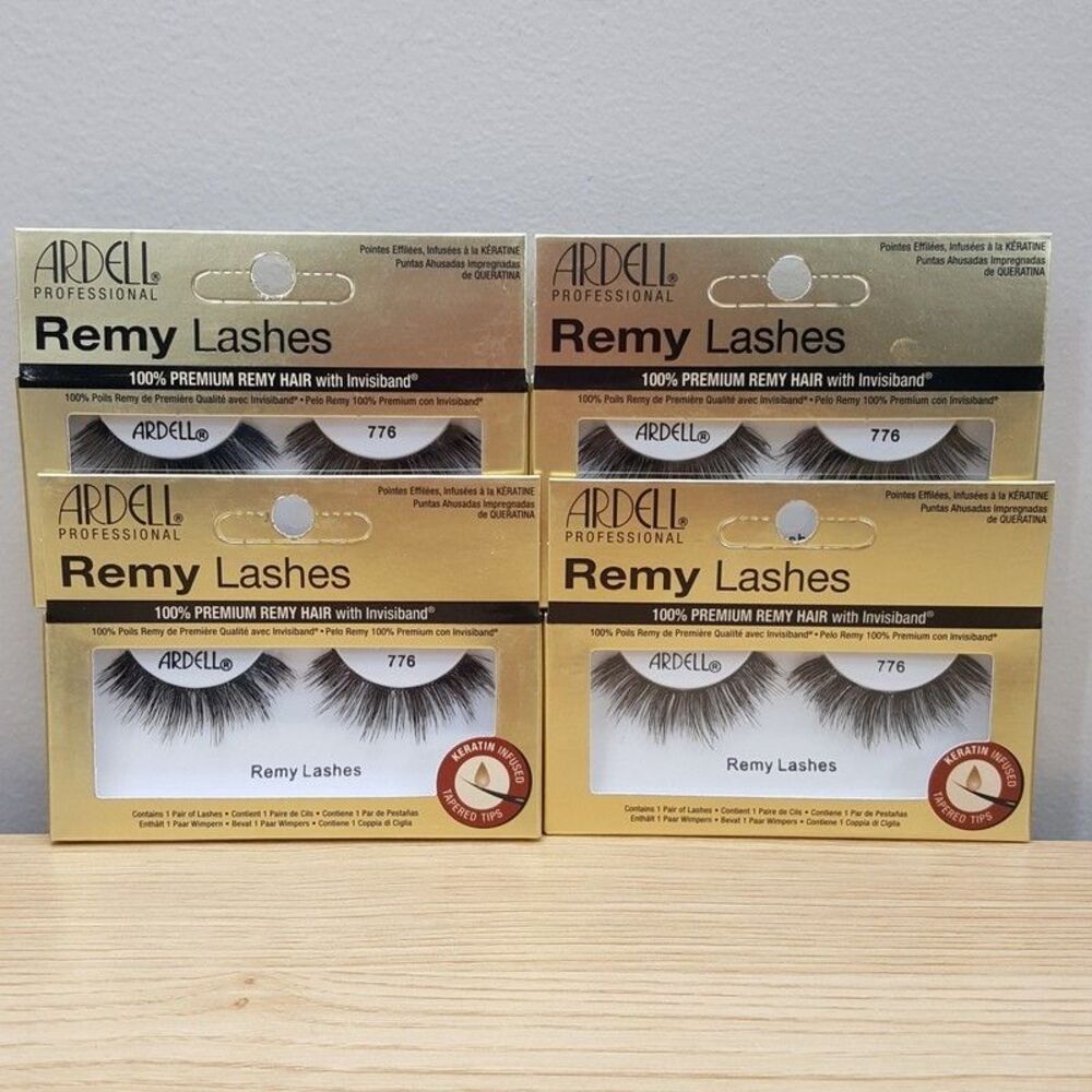 Ardell Professional REMY Lashes 4-Pack # 776 Invisiband Keratin Infused Tapered